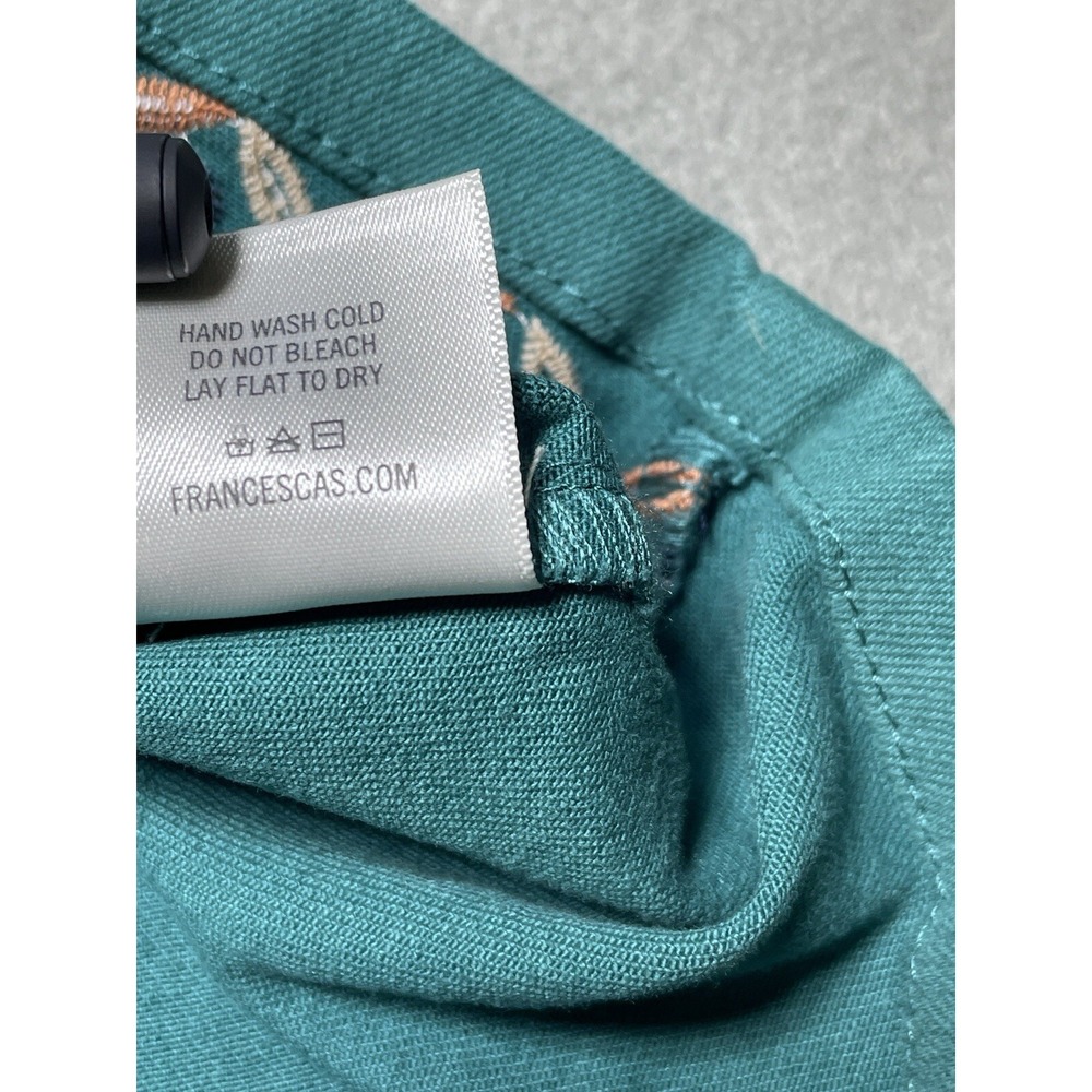 Women's Skirt MED‎ Embroidered Boho Teal Green Stretch Side Zip Colorful Western - Picture 16 of 16